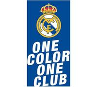 Toalla Real Madrid 70x140 diseño oficial con escudo del club y colores emblemáticos - Toalla de playa Real Madrid y baño de gran tamaño ideal para fans del equipo blanco con estilo y comodidad