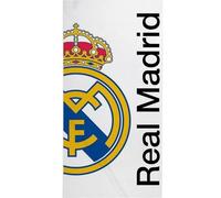 Toalla Real Madrid 90x180 diseño oficial con escudo del club y colores emblemáticos - Toalla de playa Real Madrid y baño de gran tamaño ideal para fans del equipo blanco con estilo y comodidad