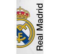 Toalla Real Madrid - Toalla Oficial con Diseño Exclusivo, Escudo y Colores del Club, Ideal para Playa, Piscina, Baño o Deporte, Accesorio Práctico para Aficionados al Fútbol