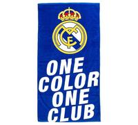 Toalla Real Madrid - Toalla Oficial con Diseño Exclusivo, Escudo y Colores del Club, Ideal para Playa, Piscina, Baño o Deporte, Accesorio Práctico para Aficionados al Fútbol