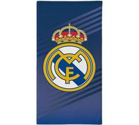 Toalla Real Madrid - Toalla Oficial con Diseño Exclusivo, Escudo y Colores del Club, Ideal para Playa, Piscina, Baño o Deporte, Accesorio Práctico para Aficionados al Fútbol