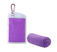 Toalla refrescante for deportes al aire libre, 2 uds., toalla deportiva de microfibra de secado rápido(Purple)