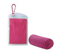 Toalla refrescante for deportes al aire libre, 2 uds., toalla deportiva de microfibra de secado rápido(Fuchsia)