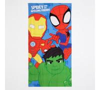 Toalla Spidey 70 x 140 cm Niño y Niña - Toalla Infantil Marvel Suave y Absorbente para Playa, Piscina y Natación, Toalla Infantil Verano 2-10 Años