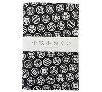Toalla tradicional japonesa: tenugui; pequeña estampación de escudo familiar por Miyamoto Izumi-koubai