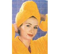 Toalla Turbante para Secado/Tratamiento de Cabello. 100% algodón. (Naranja)