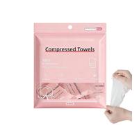 Toallas comprimidas, 6 toallas faciales de algodón | Paños de viaje portátiles para mujeres, viajeros, amantes del fitness, hotel, resort, camping, gimnasio, senderismo, playa