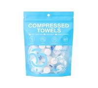 Toallas Comprimidas En Tabletas,Cien Piezas Individualmente Embaladas Gruesas Absorbentes - Toallitas Faciales Compactas Lavables | Para Oficina, Gimnasio, Senderismo,