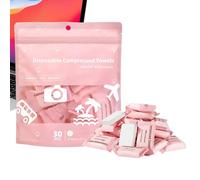 Toallas Comprimidas - Tejido Absorbente 30 Piezas, Toallas Faciales de Viaje Portátiles, Paños Compactos Expandibles, Material y Duradero | Práctico accesorio de cuidado personal para baño, camp