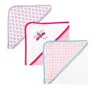 Toallas con capucha de algod?n de rizo unisex Luvable Friends para beb?, dise?o de lib?lula, talla ?nica