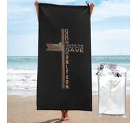 Toallas De Ducha Cruz Religiosa Juan 3-16 Dios Amó Al Mundo Jesús Absorbente Toalla Ducha Resistente Toallas De Baño para Camping Mujer SPA 80X130Cm