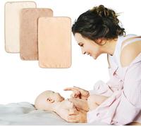 Toallas de Guardería con Colgador - Pack de 3| Toalla Pequeña de mano para colgar Bidet- Algodón Suave y Absorbente | Toallas Infantil, Colegio y Baño | Secado Rápido - Culito y Cara bebé (PEACH)