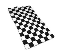 Toallas de Mano, Bandera a Cuadros de Carrera Blanca y Negra, Toalla de baño, Toallas de Cara Suaves de Microfibra, 40 × 70 CM para baño, Gimnasio