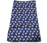 Toallas de Mano Galaxy, UFO Machines Cartoon Cocina,Azul Multicolor 15in x27in