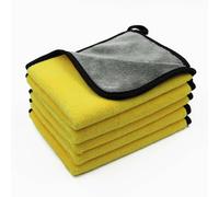 Toallas de microfibra, toalla de lavado de autos extra gruesa y súper absorbente de forro polar coral para detallado de autos y limpieza del