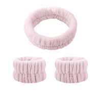 Toallas de muñeca para mujer, diadema para lavarse la cara, pulseras absorbentes, toalla de lavado para niñas, evita que el agua se derrame hacia abajo