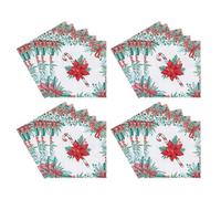 , Toallas De Navidad De 2 Espesores Toallas Impresas, Toallas De Bebidas De Fiesta 20 Piezas Servilletas Decorativas Para La Cena De Invierno Decoración De Vacaciones Suministros De Fiesta Servilletas