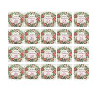 Toallas de Navidad,Toallas de cóctel de Navidad | 20x servilletas decorativas de fiesta servilletas de papel Postre de Navidad,Servilletas de invitados de Navidad en forma de corona roja y verde