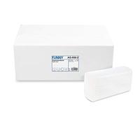 Toallas de papel de 2 capas con Z Interfold 20,6 x 24 cm en blanco brillante 3750 hojas