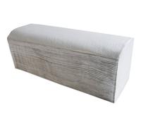 Toallas de papel dobladas recicladas CWS, de 1 capa, plegadas en zig-zag, color natural