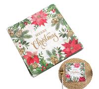 Toallas de papel impresas,Toallas de papel de Navidad - Servilletas cuadradas de tela de invitados impresas - Servilletas decorativas de Navidad, toallas de mano para dormitorio, salón, cui