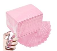 Toallas de papel para nailsTechs | 50 alfombrillas impermeables de 3 capas para manicura | Almohadillas limpias que absorben el agua para uñas, acrílicos, uñas de gel y eliminación de esmalte | Uso