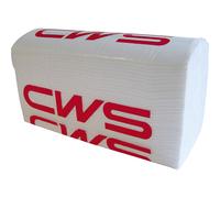 Toallas de papel plegadas en M CWS, celulosa, de 3 capas, blanco puro