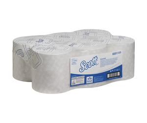 Toallas de papel Scott® ESSENTIAL™ Kimberly-Clark, Airflex™, UE 6 rollos de 350 m