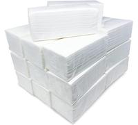 Toallas de Papel Secamanos Zigzag | Pack con 6000 Unidades | Toallas para Dispensador Laminadas Doble Capa Alto Gramaje