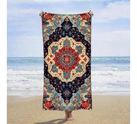 Toallas de Playa Microfibra 75 x 150 cm, Toalla Playa Grande Secado Rápido Antiarena con Bolsa, Ligera y Portátil Beach Towel para Viajes, Natación, Gimnasio, Yoga, Regalo Mujer (Mandala, Color) H-2