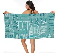 Toallas de Playa Personalizadas con tu Nombre, Personalizado Toallas de Playa de Microfibra de Secado rápido,Adecuadas para Playa, natación, Fitness, Camping, Yoga