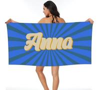 Toallas de Playa Personalizadas con tu Nombre, Personalizado Toallas de Playa de Microfibra de Secado rápido,Adecuadas para Playa, natación, Fitness, Camping, Yoga