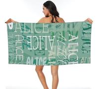 Toallas de Playa Personalizadas con tu Nombre, Personalizado Toallas de Playa de Microfibra de Secado rápido,Adecuadas para Playa, natación, Fitness, Camping, Yoga