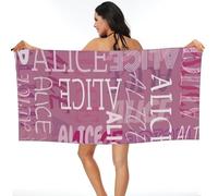 Toallas de Playa Personalizadas con tu Nombre, Personalizado Toallas de Playa de Microfibra de Secado rápido,Adecuadas para Playa, natación, Fitness, Camping, Yoga