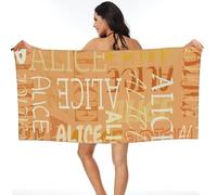 Toallas de Playa Personalizadas con tu Nombre, Personalizado Toallas de Playa de Microfibra de Secado rápido,Adecuadas para Playa, natación, Fitness, Camping, Yoga