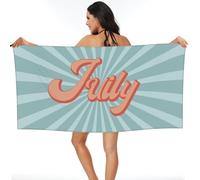 Toallas de Playa Personalizadas con tu Nombre, Personalizado Toallas de Playa de Microfibra de Secado rápido,Adecuadas para Playa, natación, Fitness, Camping, Yoga