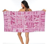 Toallas de Playa Personalizadas con tu Nombre, Personalizado Toallas de Playa de Microfibra de Secado rápido,Adecuadas para Playa, natación, Fitness, Camping, Yoga