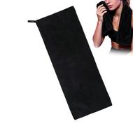 Toallas de sudor para gimnasio de 135 x 50 cm de secado rápido con bolsillo | Toalla de microfibra para entrenamiento, para hombres, entusiastas del fitness, golf, yoga, deportes, correr, tenis, ciclismo