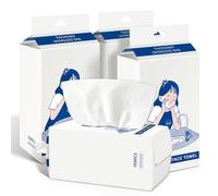 Toallas desechables, 400 Toallas desechables faciales, Desmaquillantes de Algodón, para Piel Sensible, Toallitas para Bebés, Cuidado, Desmaquillante, Limpieza