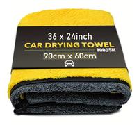 Toallas grandes de microfibra para secado de coches 90Cmx60Cm, absorbentes, de secado rápido, para limpieza de superficies externas de motocicletas, 800Gsm