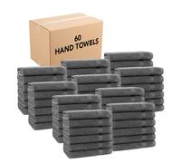 Toallas manuales del bao Arkwright de 6 - (Case a granel de 60) Super suave 100% algodn 600 GSM SECH SECO Y ESFIEDENTES DE LUXURA DE LUXURY para ho