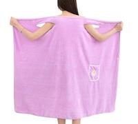 Toallas Para Mujer - 90 X 135 Cm Toalla De Baño Portátil, s-uave Y Muy Absorbente, Envoltura De Toalla De Forro Polar Coral Con Bolsillo, Secado Rápido, Para Casa, Piscina, Playa, Spa Y Viajes.