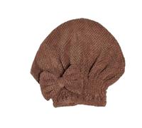 Toallas para Secar El Pelo Toalla de baño secado rápido for el cabello, gorro toalla envolvente con lazo, accesorios, gorros for mujer, ducha diseñador(Dark Khaki)