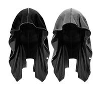 Toallas refrescantes para Cuello y Cara, Paquete de 2 Toallas refrescantes con Capucha Sukeen, envolturas refrescantes para el Cuello, para climas cálidos (Negro, Azul Oscuro)
