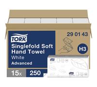 Toallas suaves plegadas en zigzag TORK, de 2 capas, blanco
