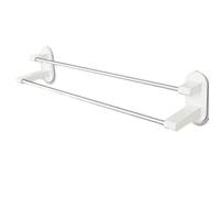 Toallas Toallas Soporte de la Rejilla de Toalla Correa Blanca de Doble Toalla de Almacenamiento de Barra de Toalla para baño, Hotel (480 x 95 x 86 mm)