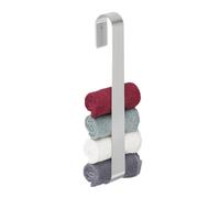 Relaxdays Toallero Pared Sin Taladrar, Soporte Adhesivo 45 cm, Porta Toallas Baño Acero Inoxidable, Plateado