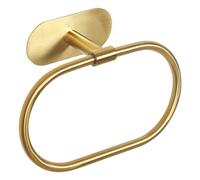 Toallero autoadhesivo HouseAid para ba o, de acero inoxidable, moderno, sin perforaciones, dorado cepillado