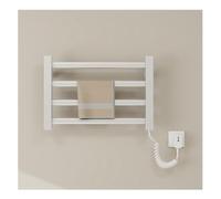 Toallero calefactado inteligente, radiador de pared de 80 W, resistente al agua Ipx4, pequeño radiador eléctrico para baño, 4 barras, temperatura constante de 55 grados para evitar quemaduras, línea