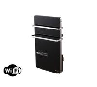 PUR LINE | Toallero Calefactor Eléctrico Negro ZAFIR V2000T B con Control WiFi, Display LCD Táctil - Toallero Eléctrico Bajo Consumo, Protección IP24 y Función 3 en 1 para Secado y Calefacción